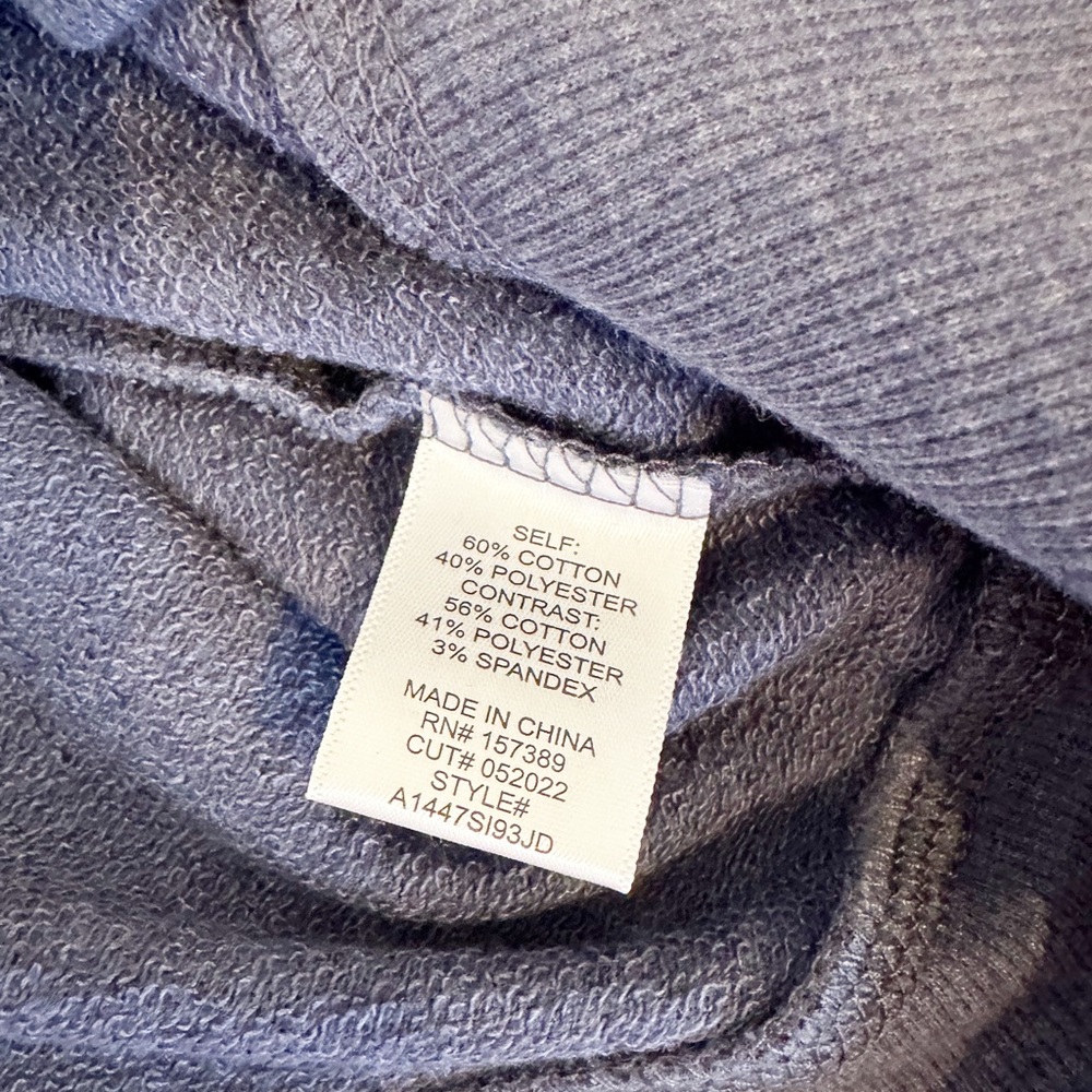 NEW Altar’d State OUTERBANKS Heathered Blue Pullover Sweatshirt Medium - Picture 7 of 7
